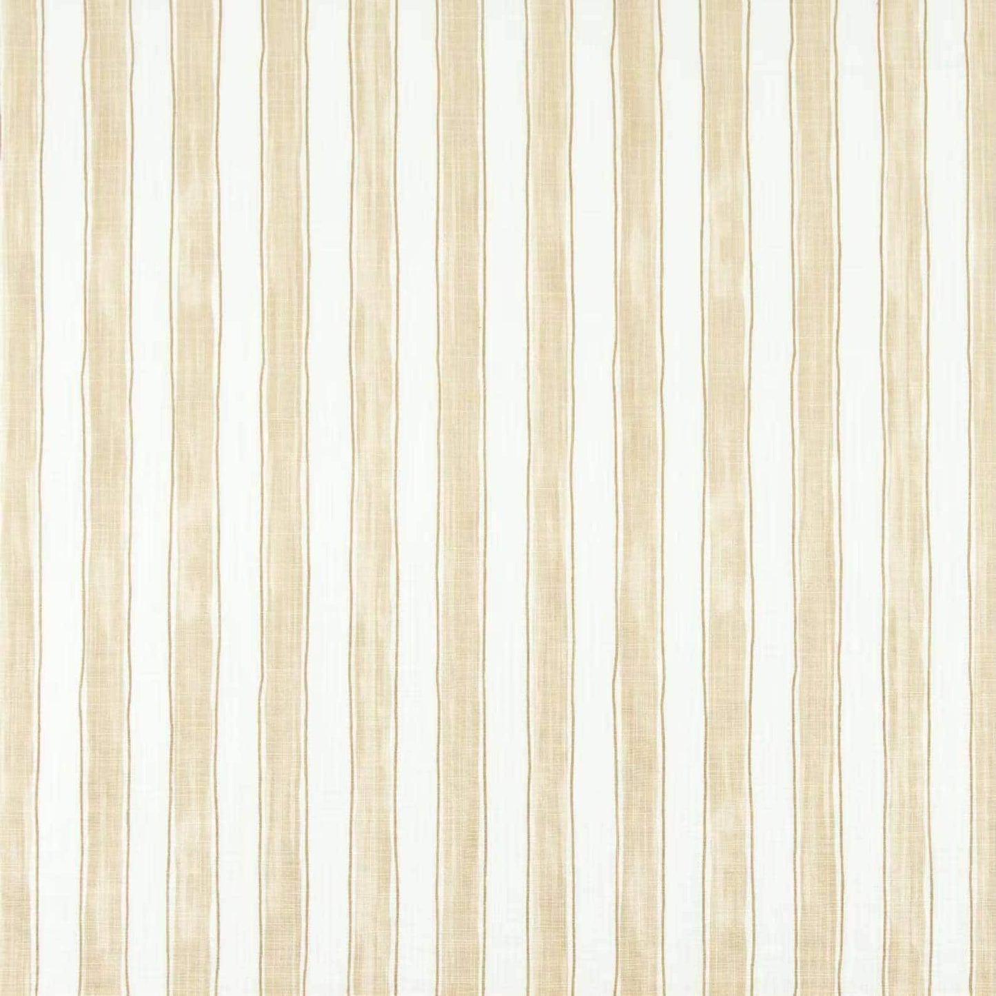 Fabric Cut Yardage in Brush Stripes Shoreline Tan Stripe Slub Canvas