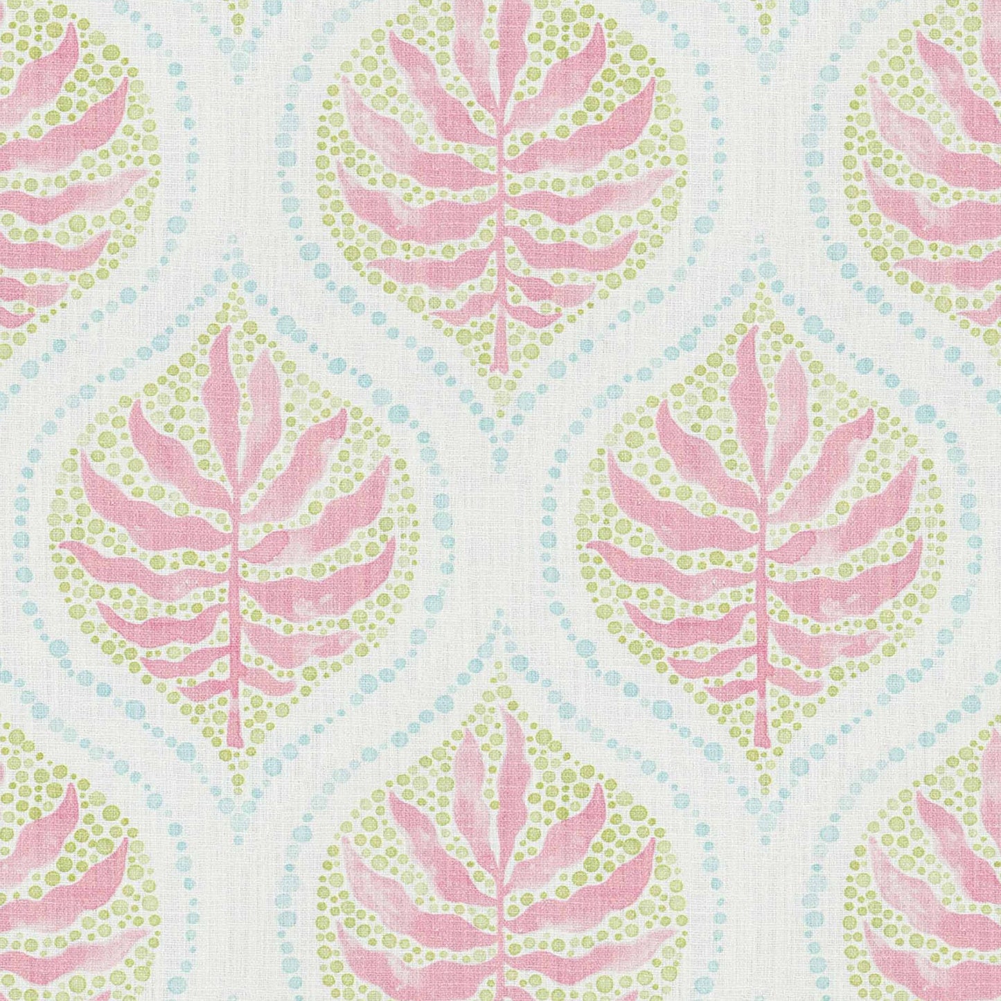 Round Tablecloth in Airlie Spring Green Ogee Floral Watercolor