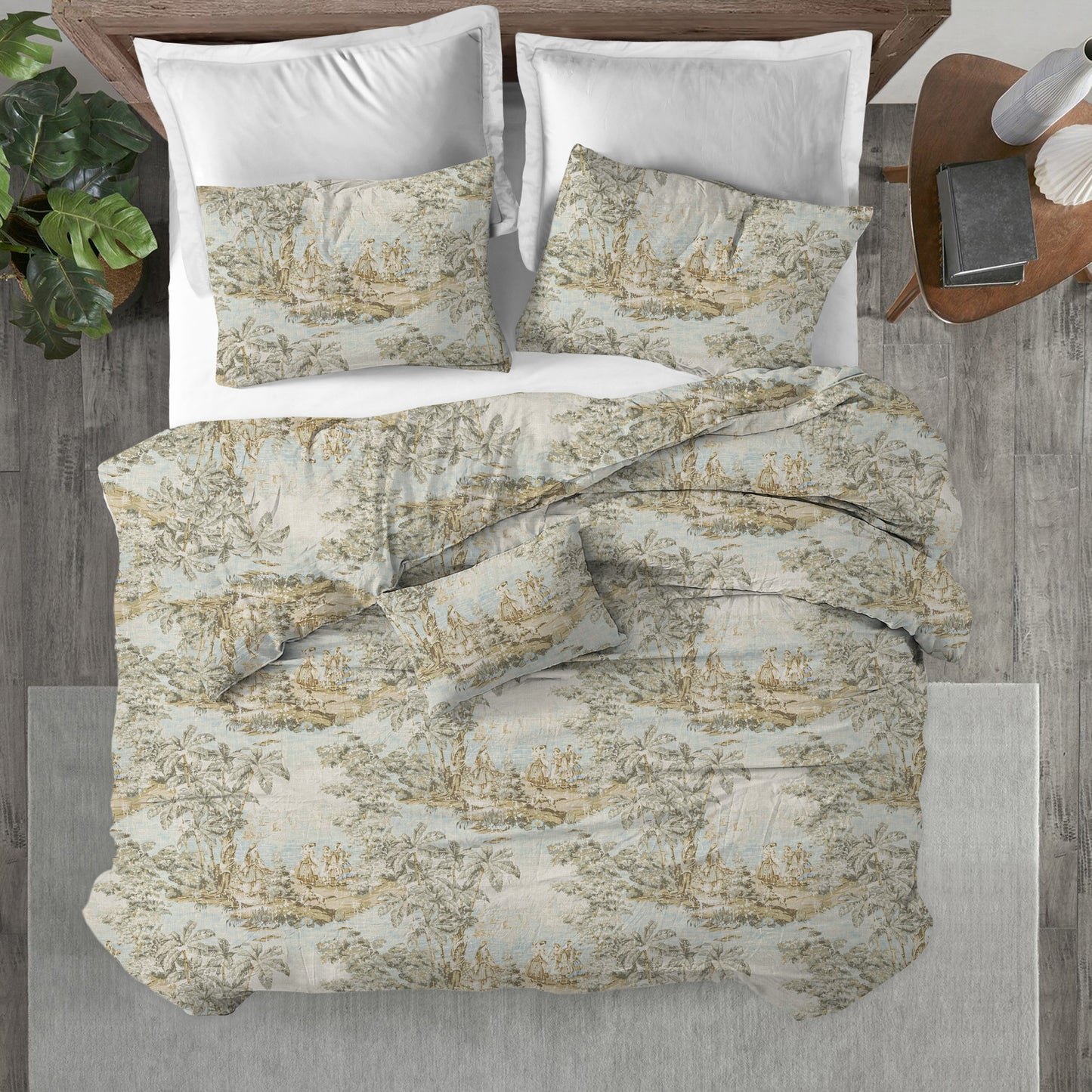 Duvet Cover in Bosporus Flax Toile