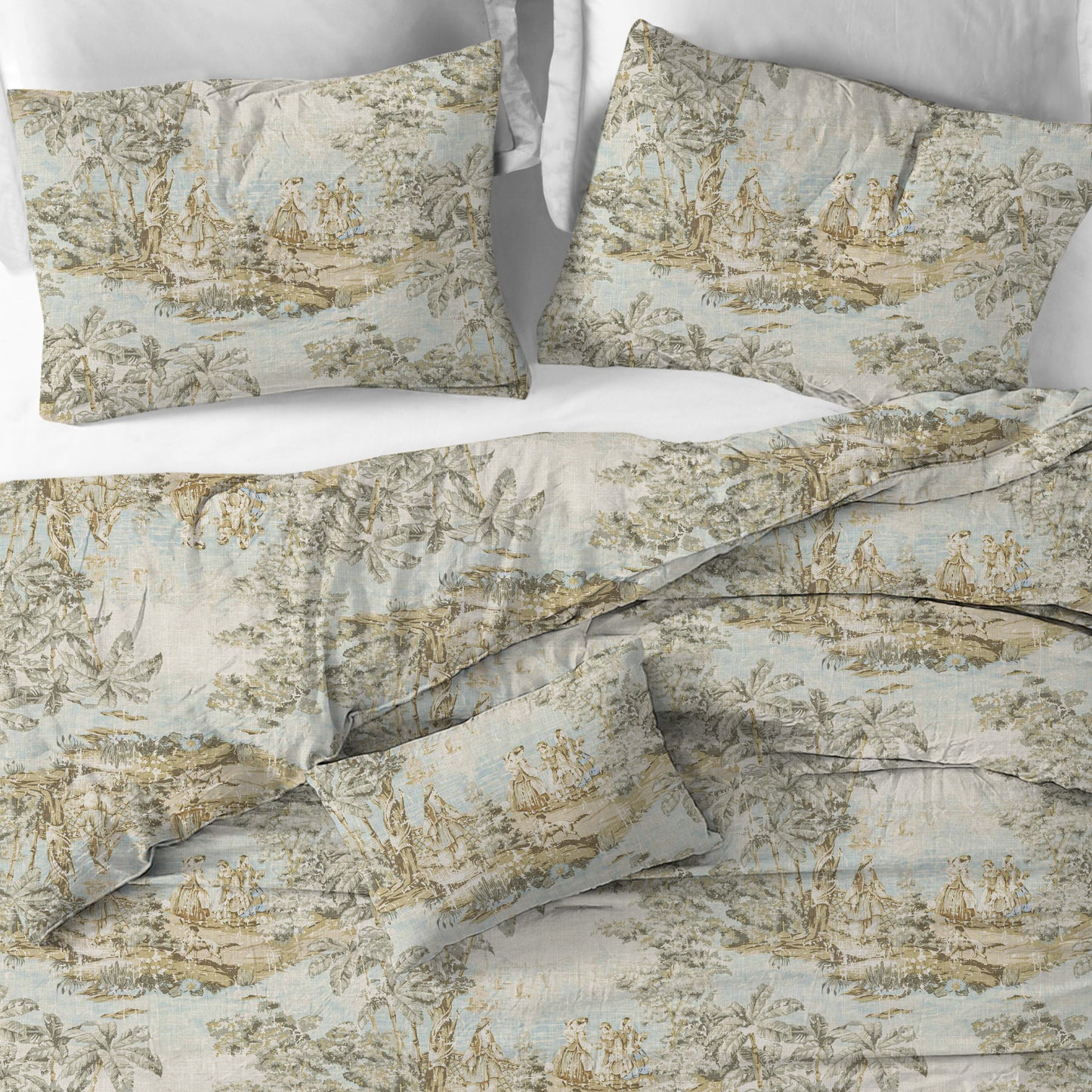 Duvet Cover in Bosporus Flax Toile