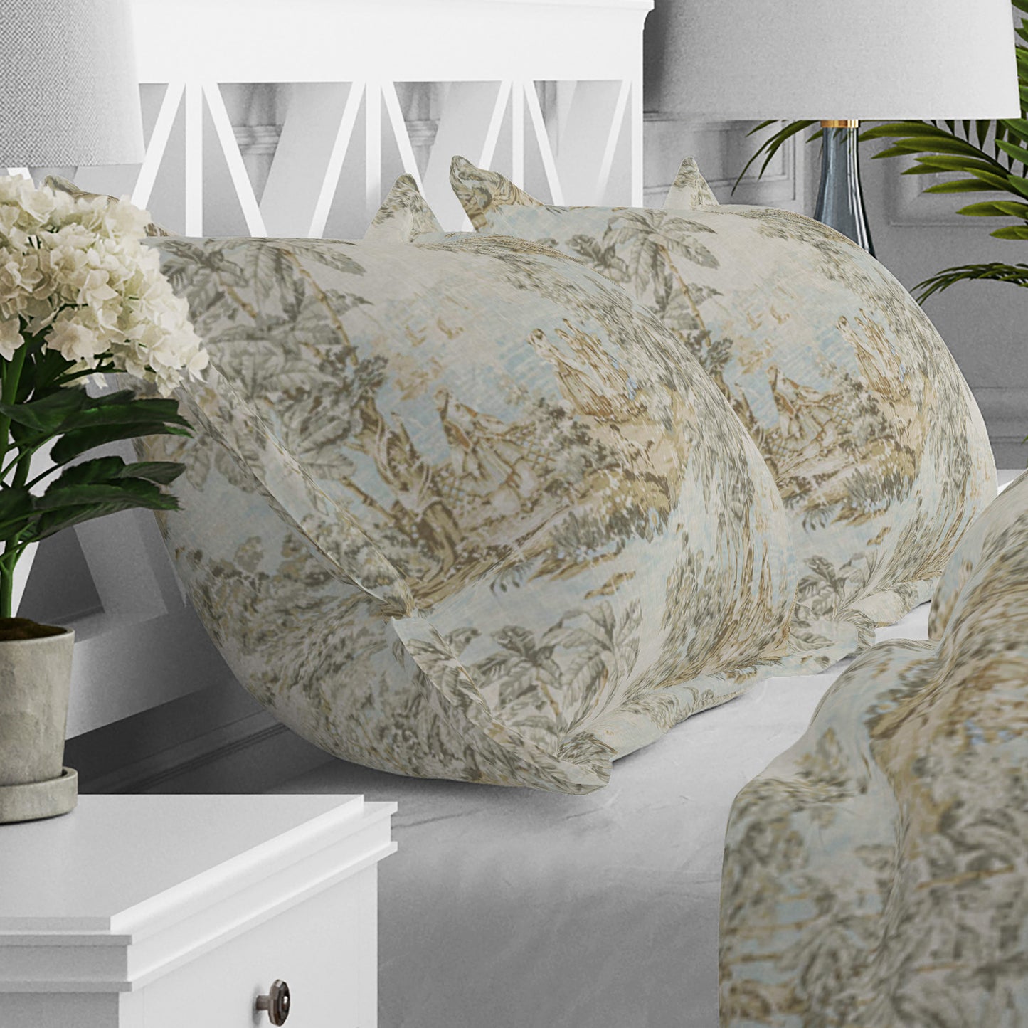 Pillow Sham in Bosporus Flax Toile
