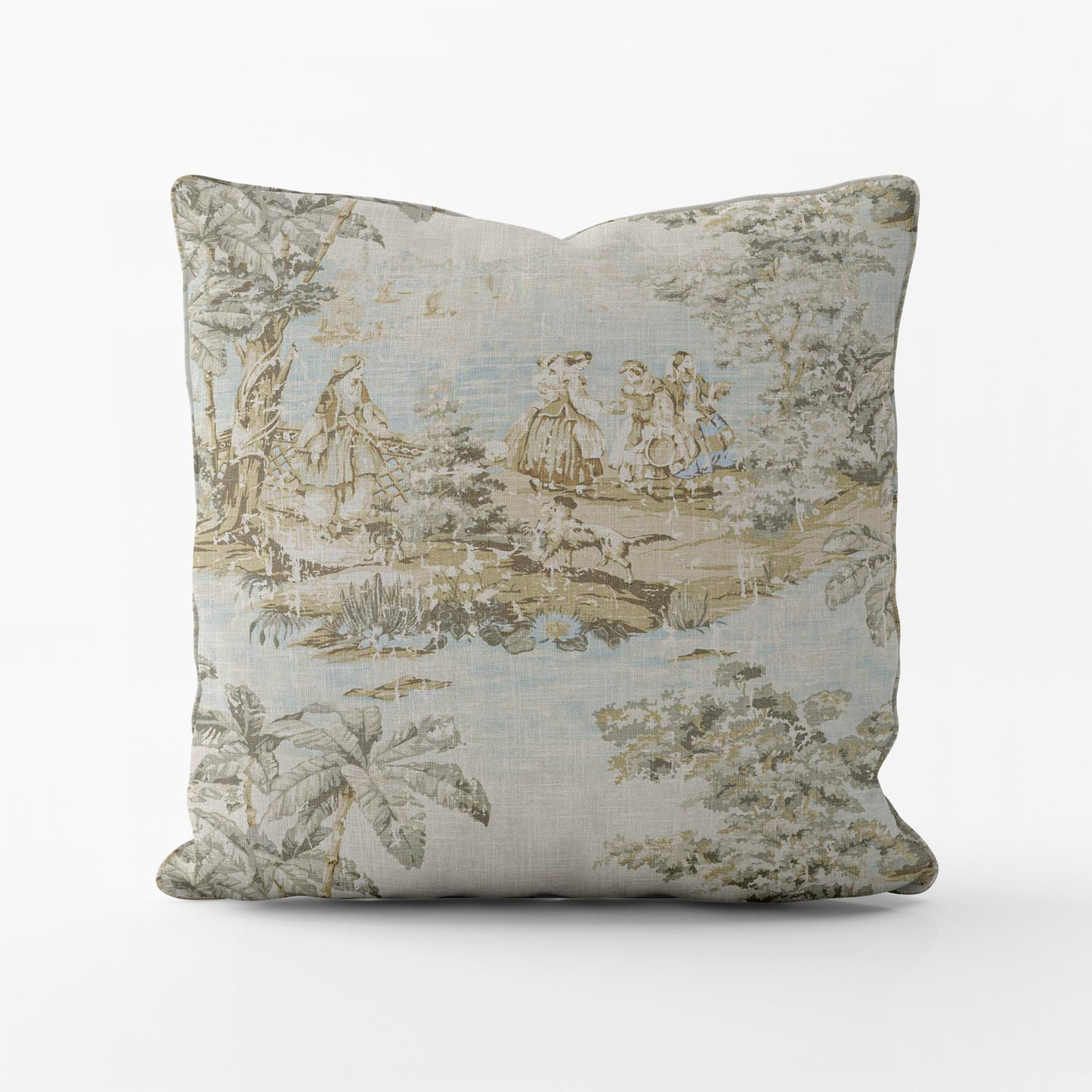 Decorative Pillows in Bosporus Flax Toile