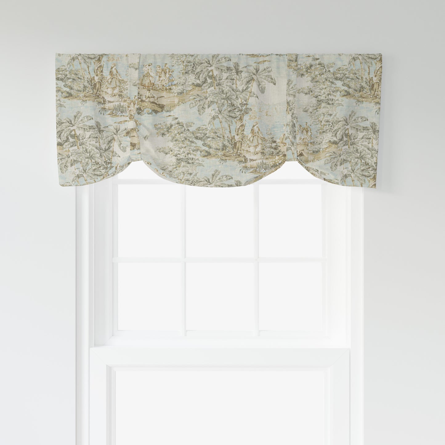 Tie-Up Valance in Bosporus Flax Toile