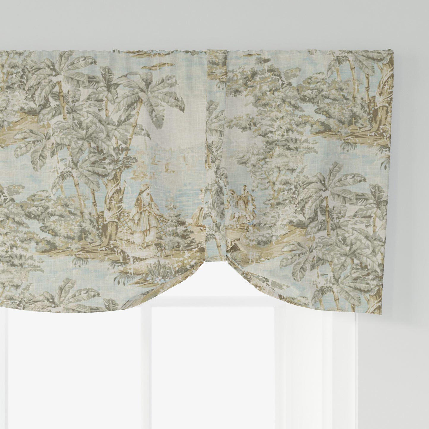 Tie-Up Valance in Bosporus Flax Toile