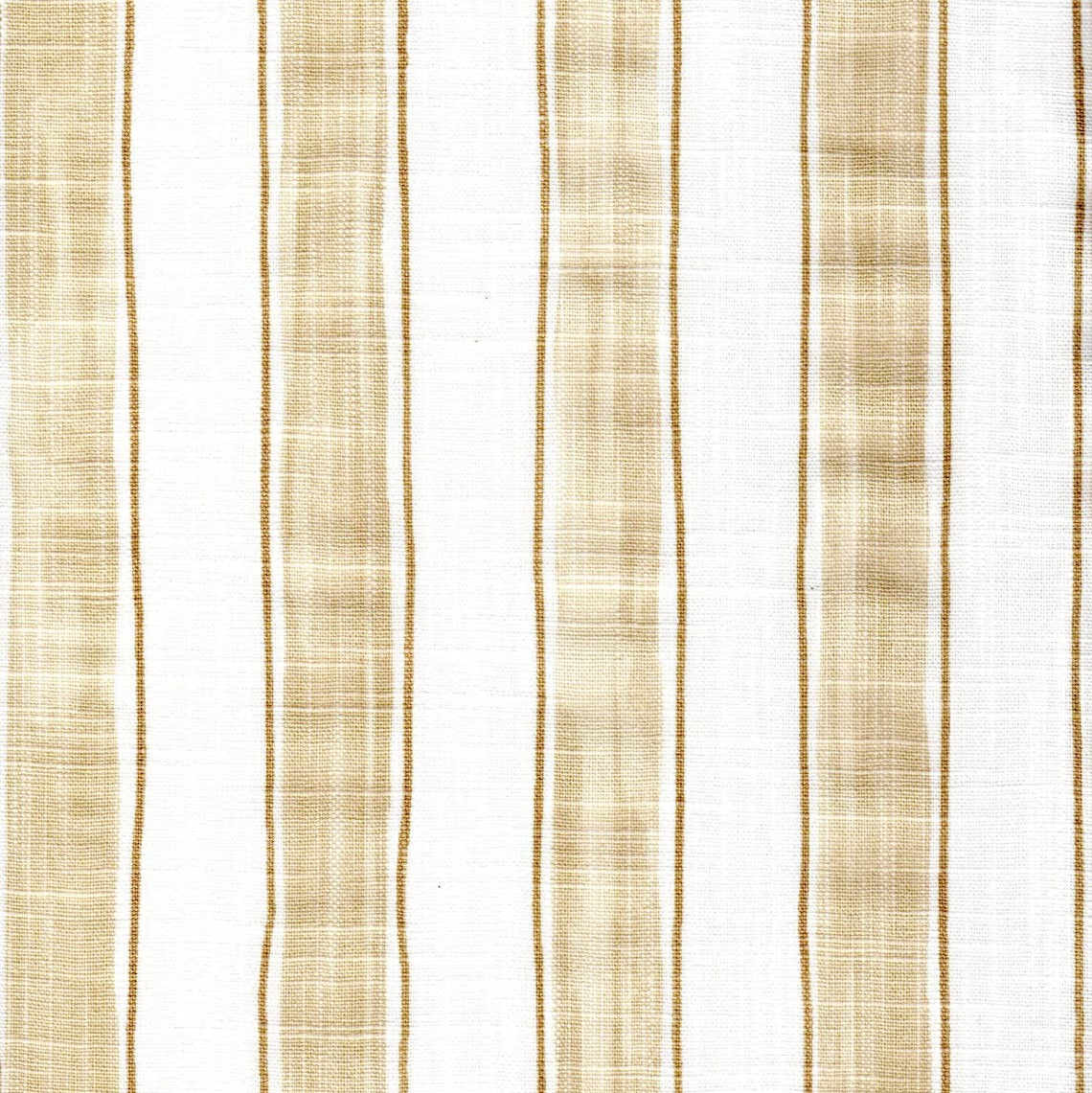 Bed Runner in Brush Stripes Shoreline Tan Stripe Slub Canvas