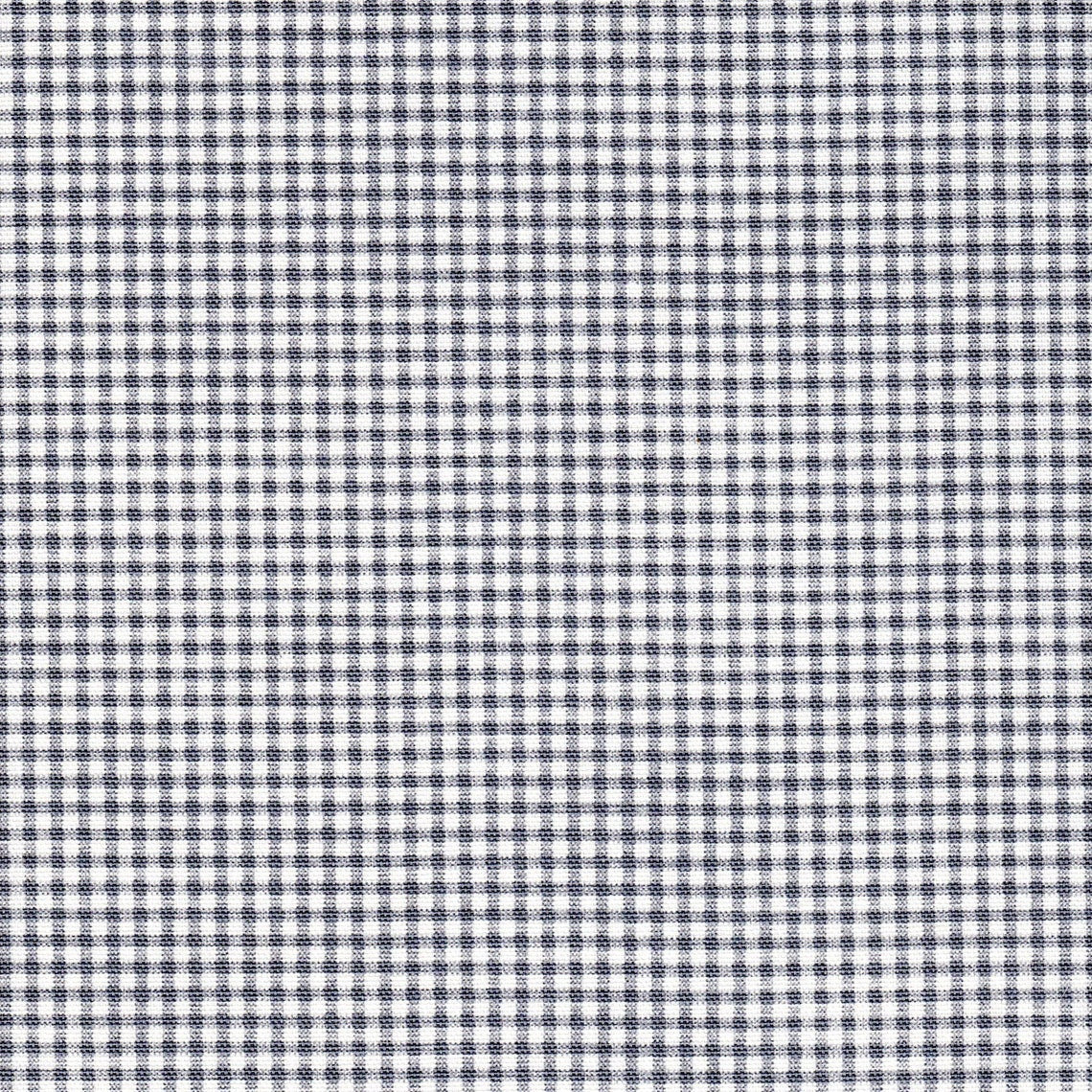 Back Tab Curtain Panels Pair in Madrid Slate Gray Gingham Check on White