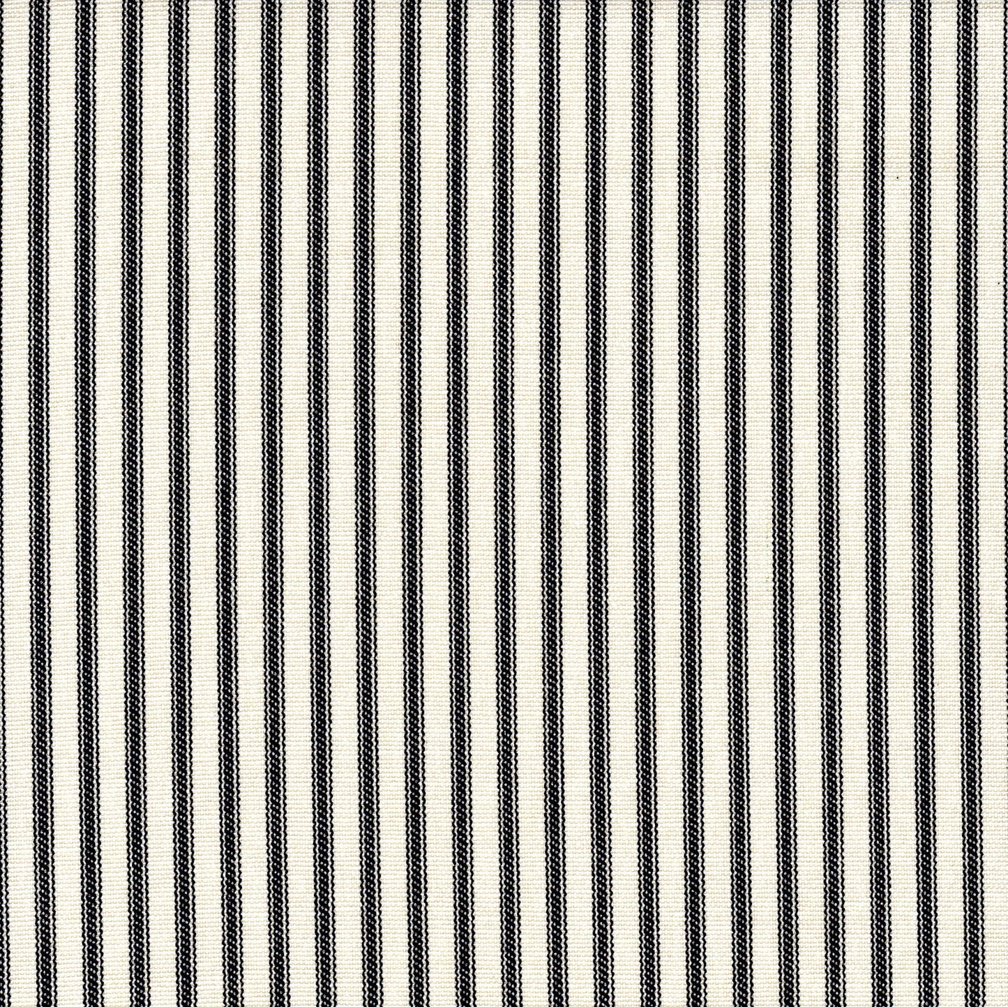 Back Tab Curtain Panels Pairs in Berlin Black Ticking Stripe