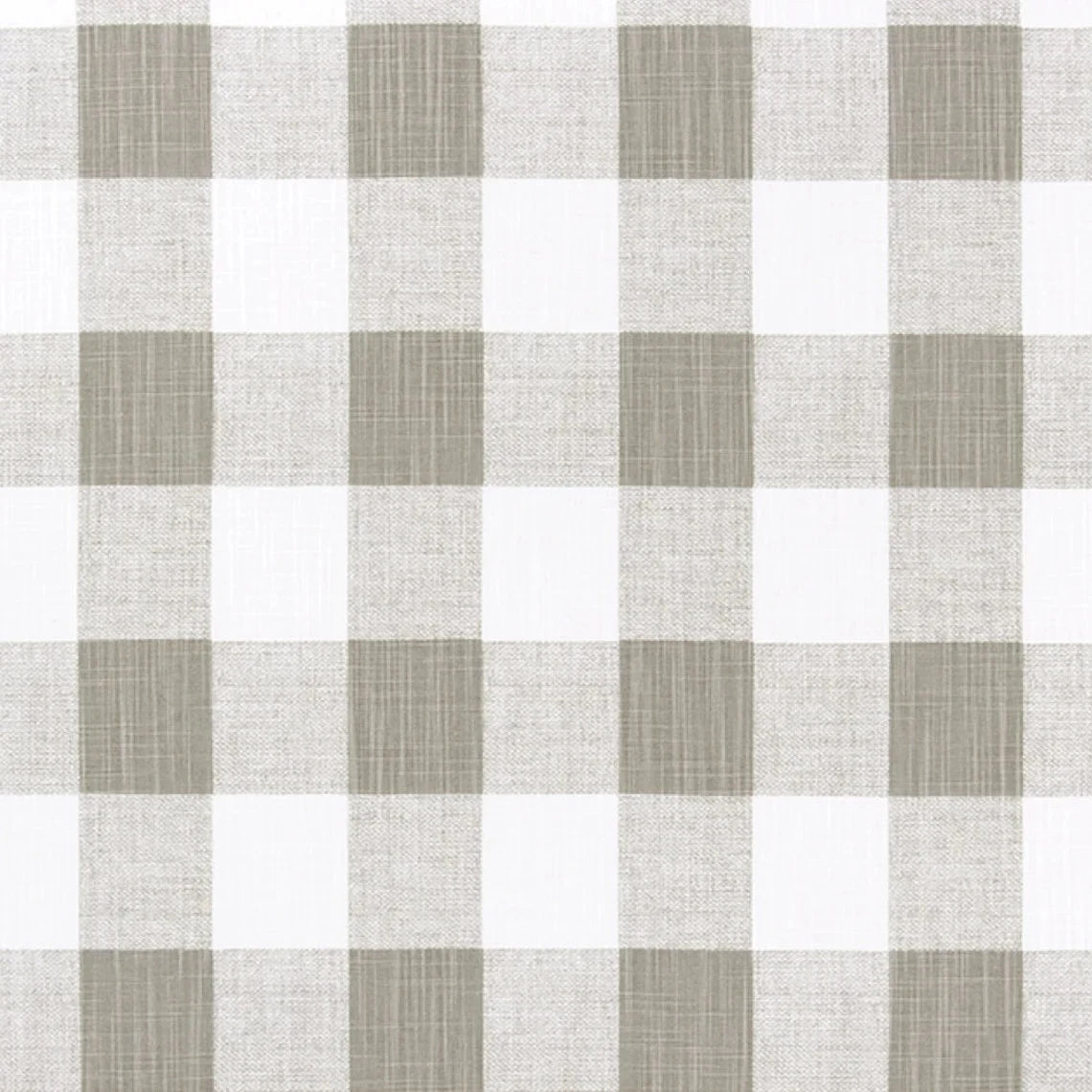 Gathered Crib Skirt in Anderson Ecru Grey Buffalo Check Plaid