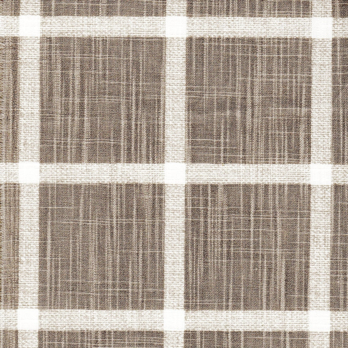 shower curtain in modern farmhouse abbot ecru windowpane plaid