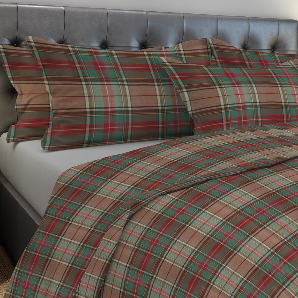 pillow sham in ancient campbell ivy league tartan plaid