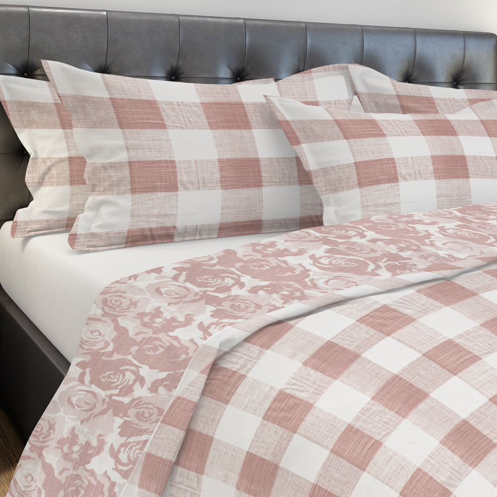 pillow sham in anderson blush buffalo check plaid