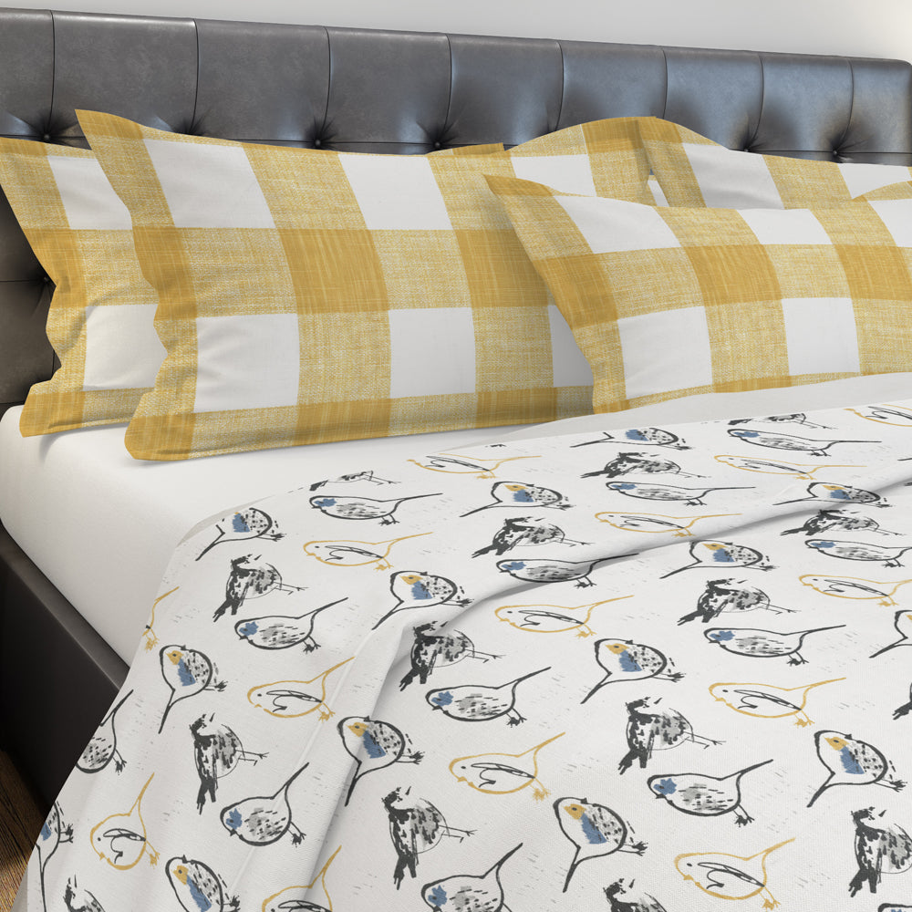 pillow sham in anderson brazilian yellow buffalo check plaid