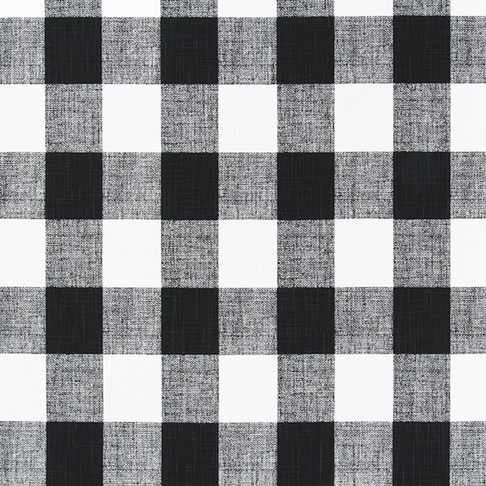 tie-up valance in anderson black buffalo check plaid