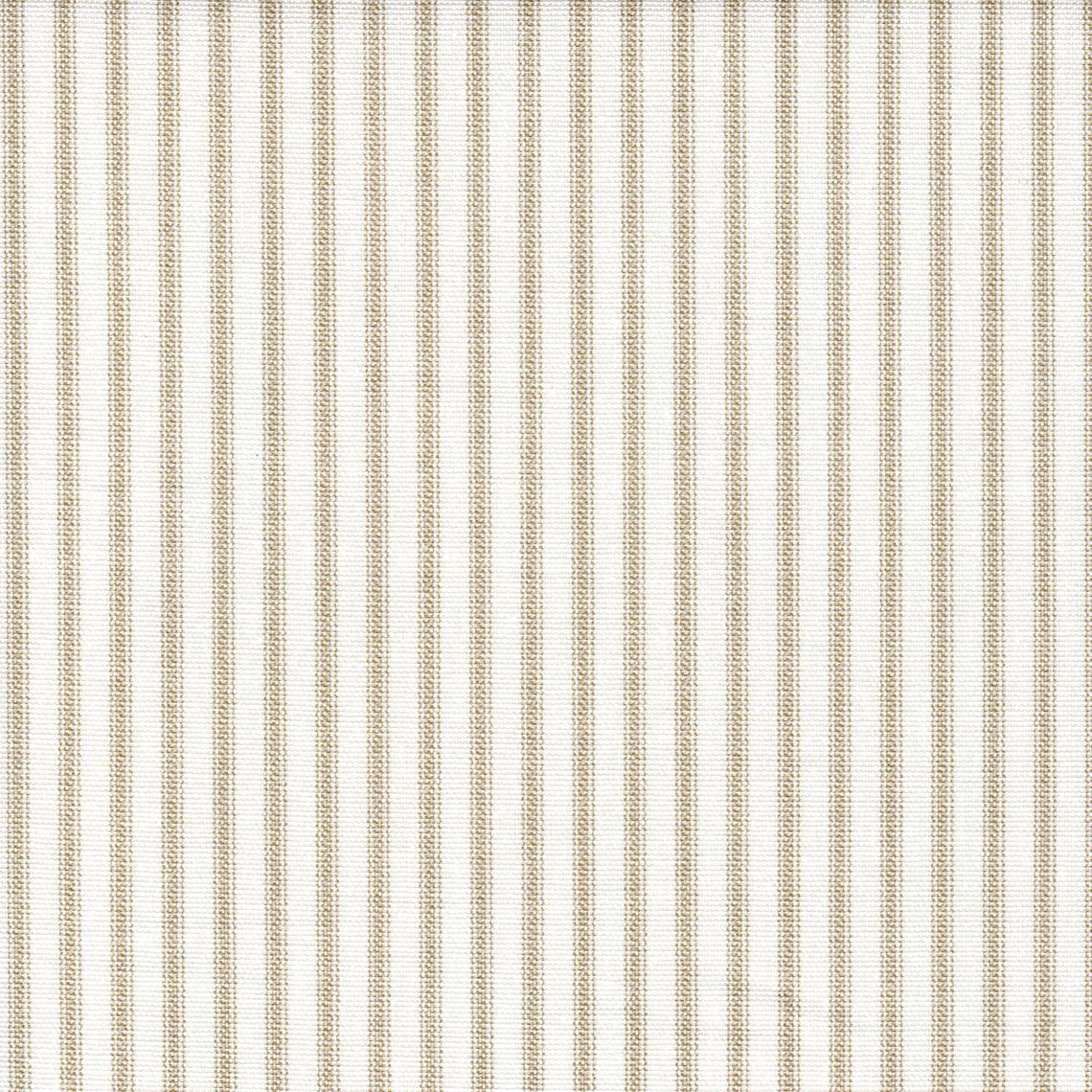 gathered crib skirt in farmhouse sand beige traditional ticking stripe