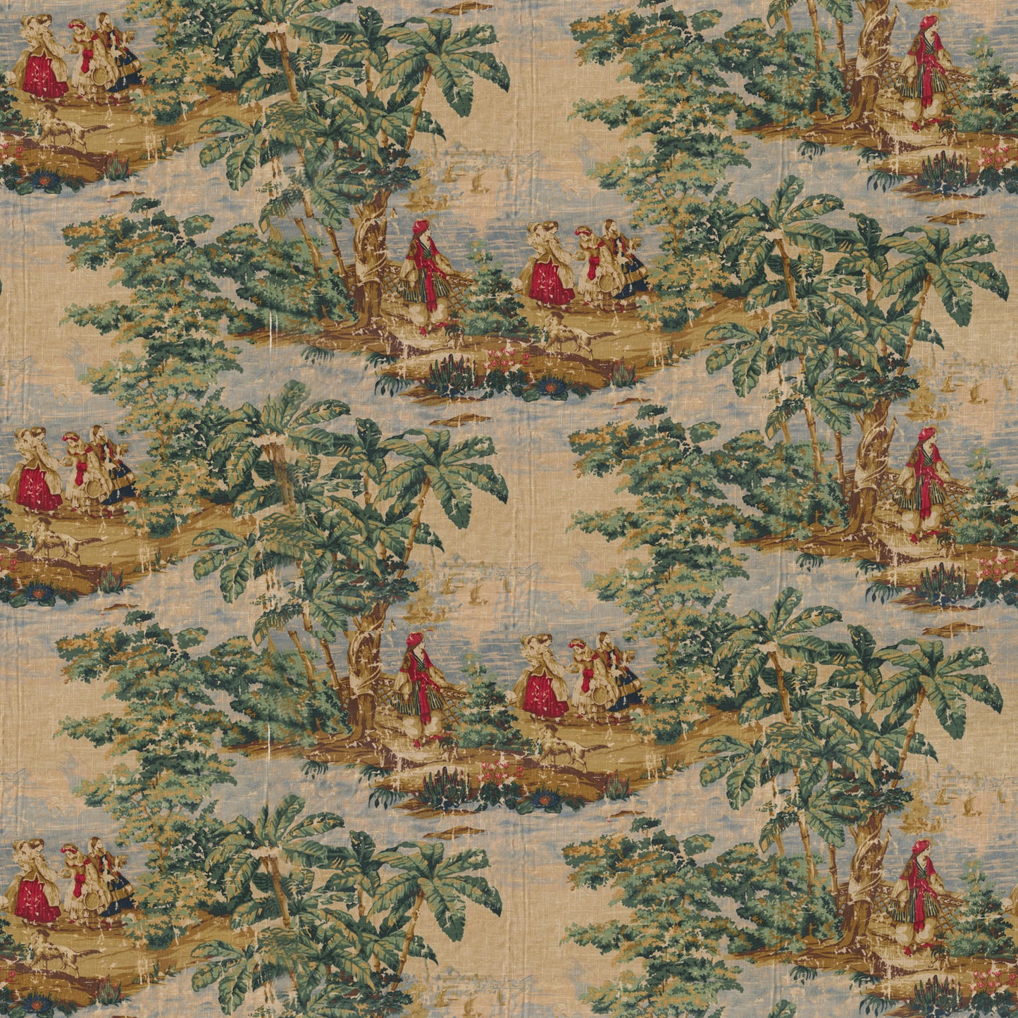 tie-up valance in bosporus billiard renaissance toile