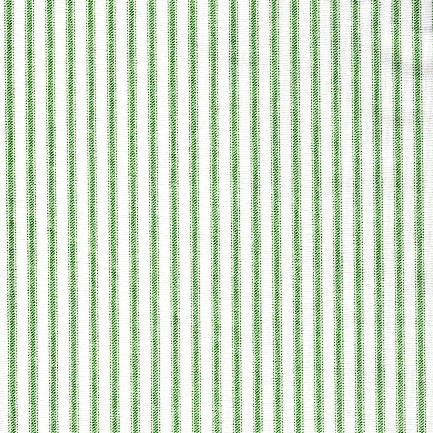 empress swag valance in Classic Pine Green Ticking Stripe on White