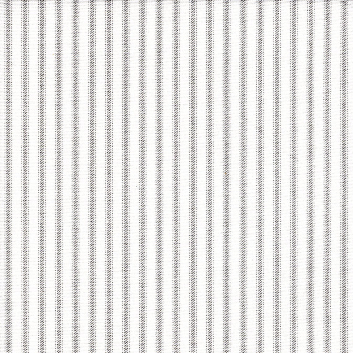 gathered bedskirt in classic storm gray ticking stripe on white