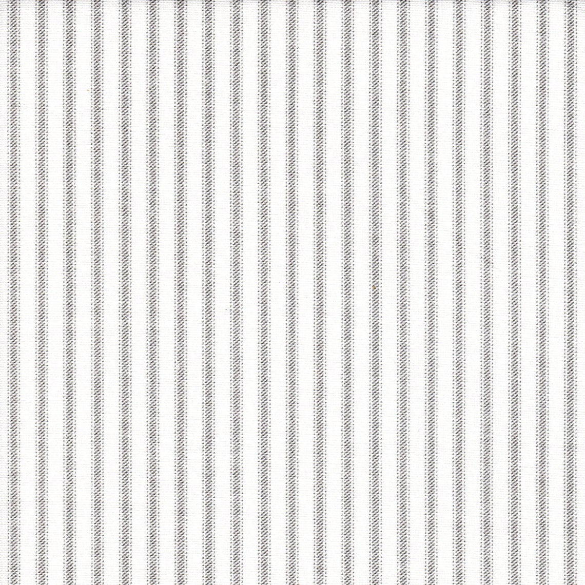 bed scarf in classic storm gray ticking stripe on white