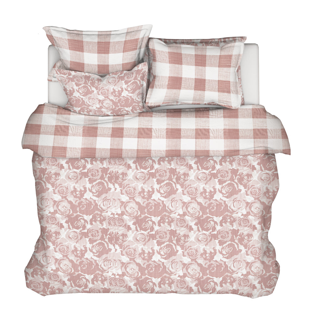 duvet cover in farrah blush floral