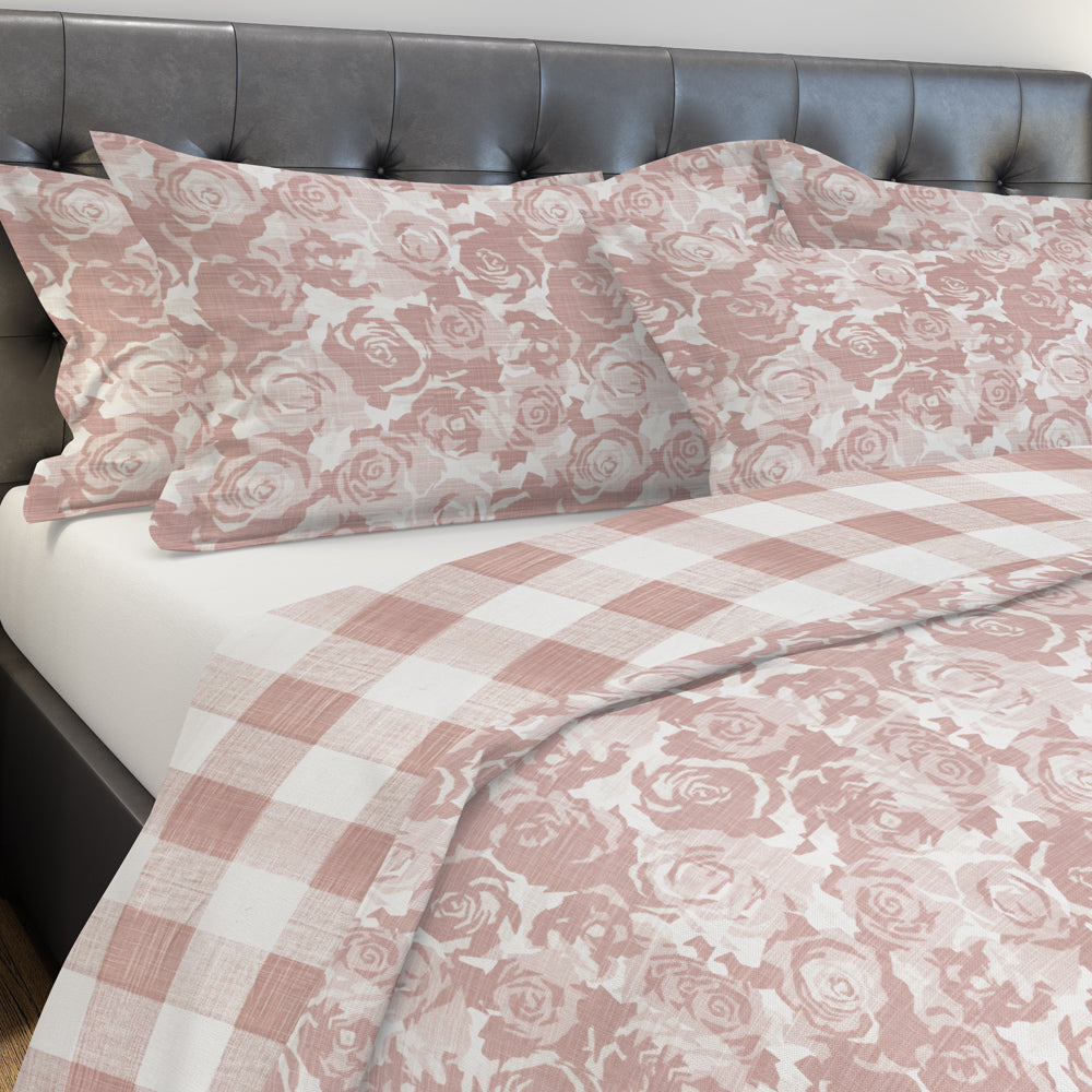 pillow sham in farrah blush floral