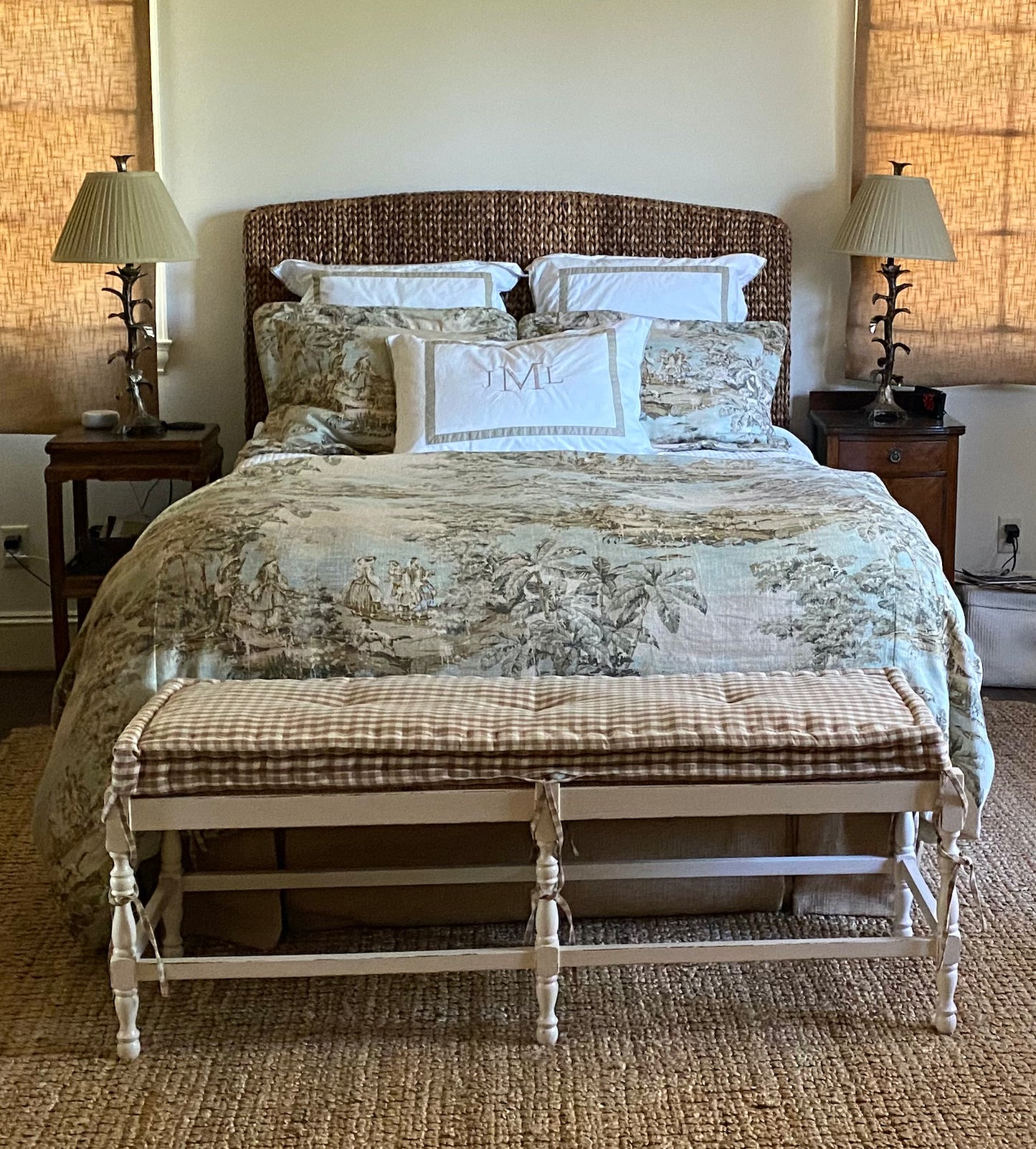 Duvet Cover in Bosporus Flax Toile