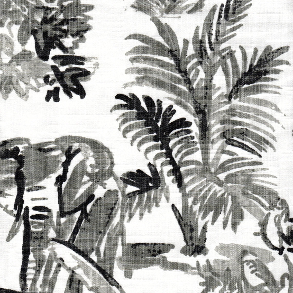 bed scarf in meru raven black safari animal toile
