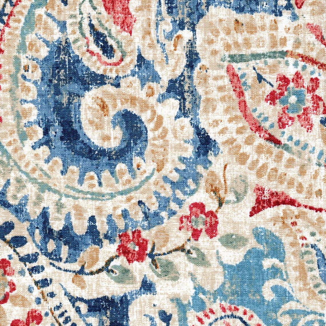 pillow sham in pisces multi weathered paisley large scale