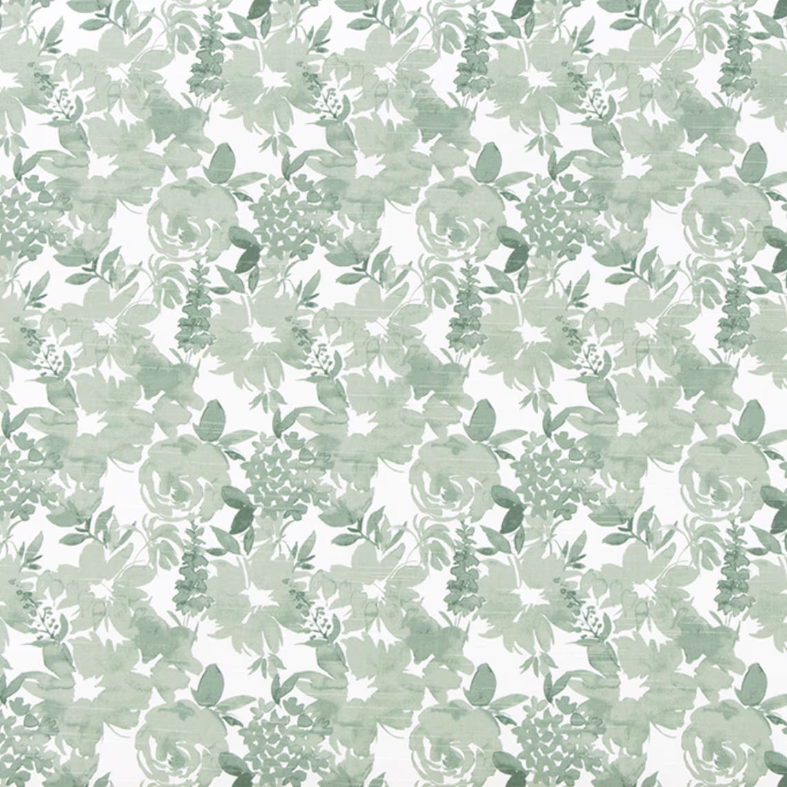 Bed Runner in Zinnia Spruce Green Floral