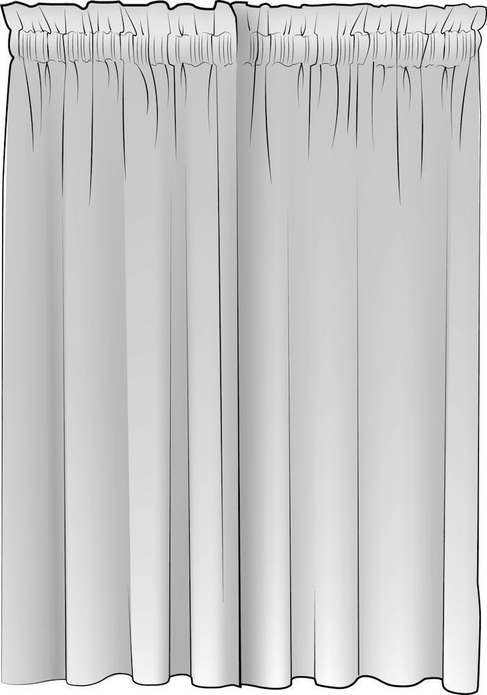 rod pocket curtain panels pair in farmhouse slate gray gingham check on white