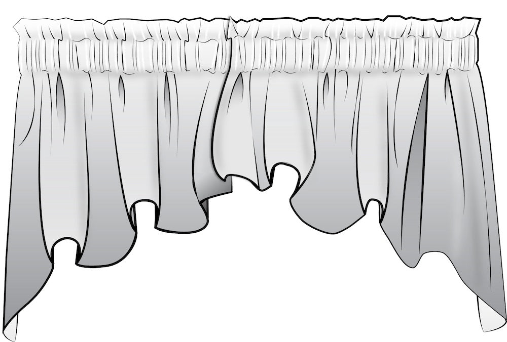 empress swag valance in bosporus billiard renaissance toile