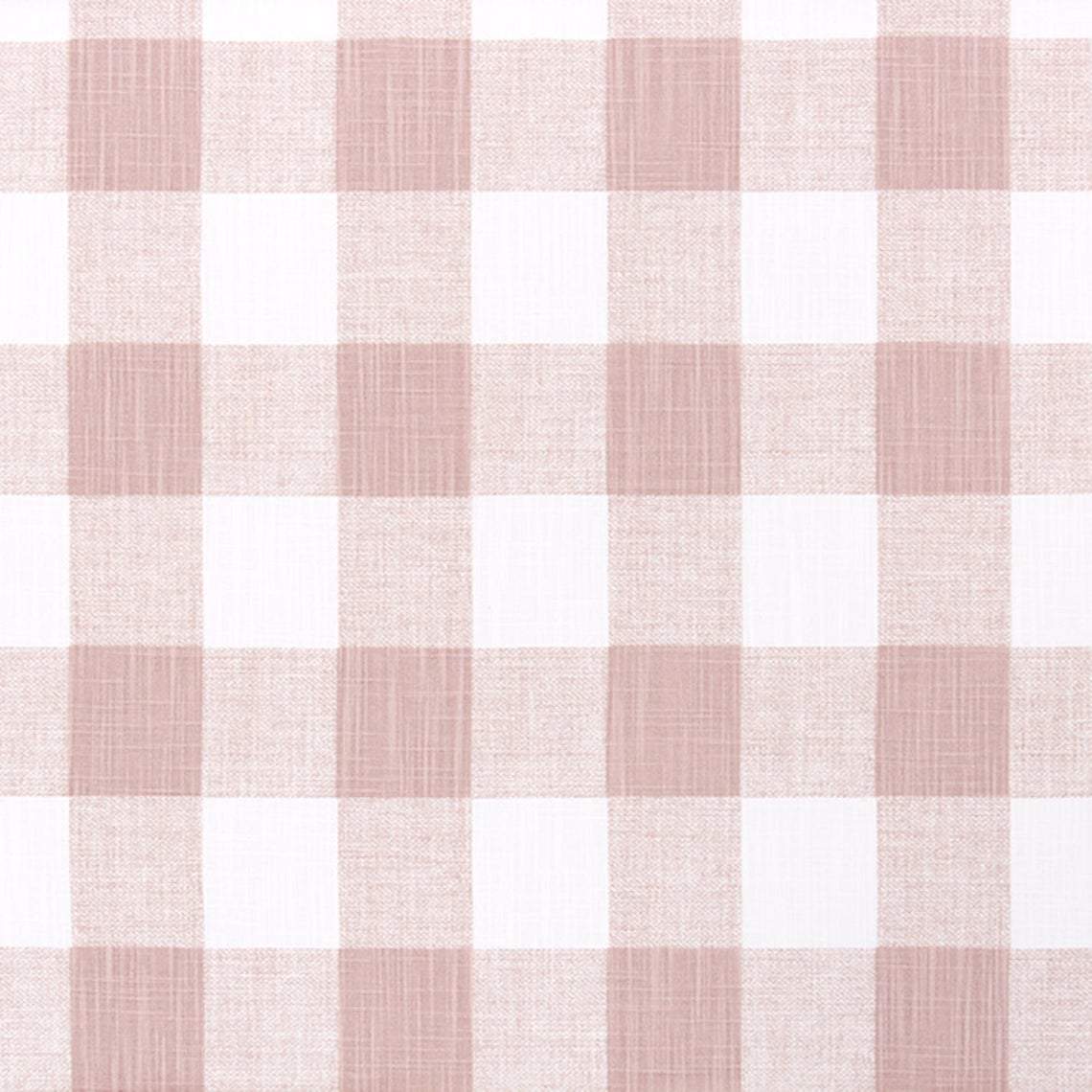 gathered crib skirt in anderson blush buffalo check plaid