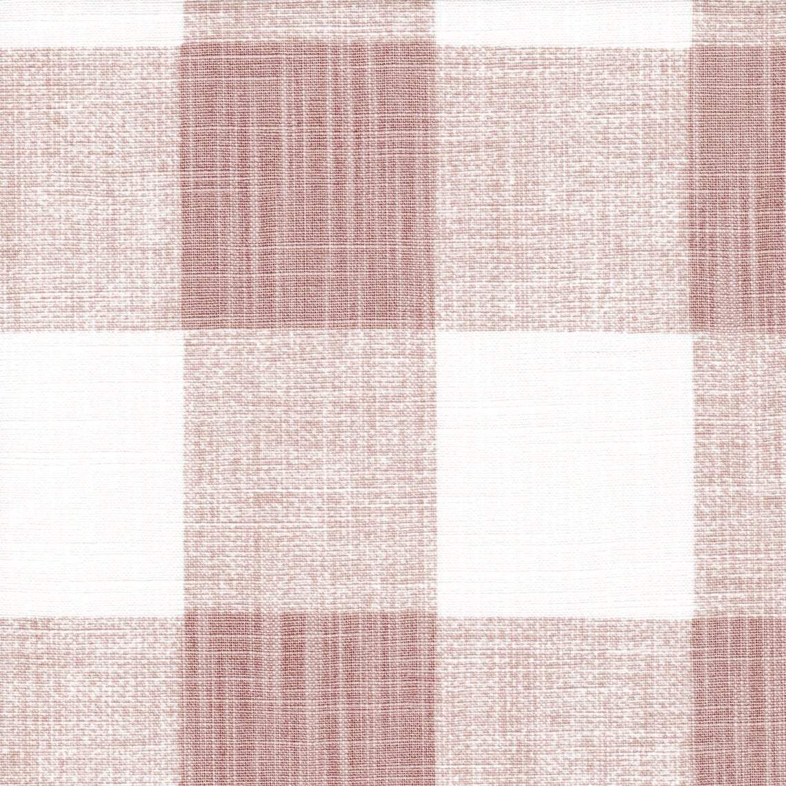 gathered crib skirt in anderson blush buffalo check plaid