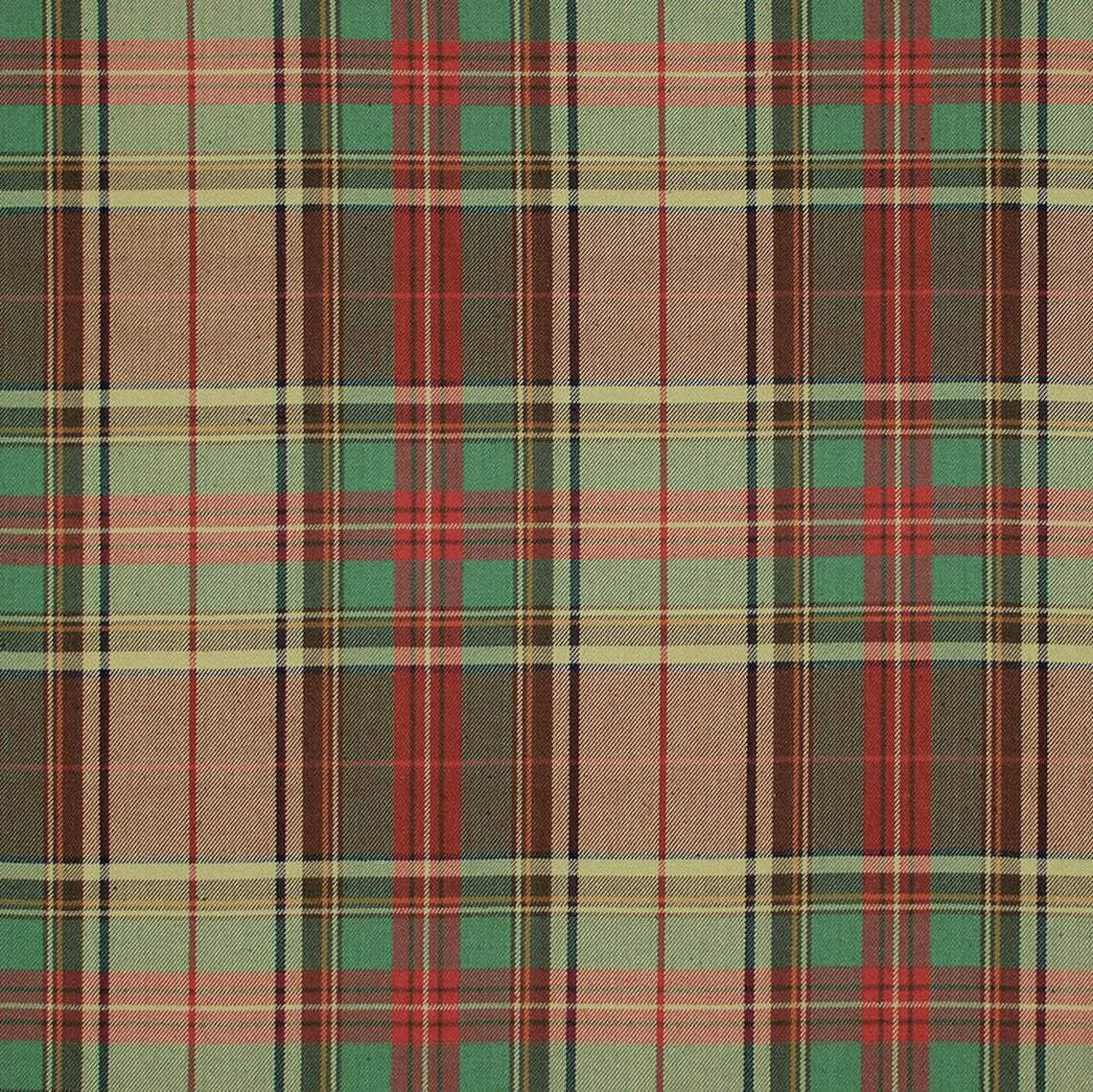 gathered crib skirt in ancient campbell ivy league tartan plaid