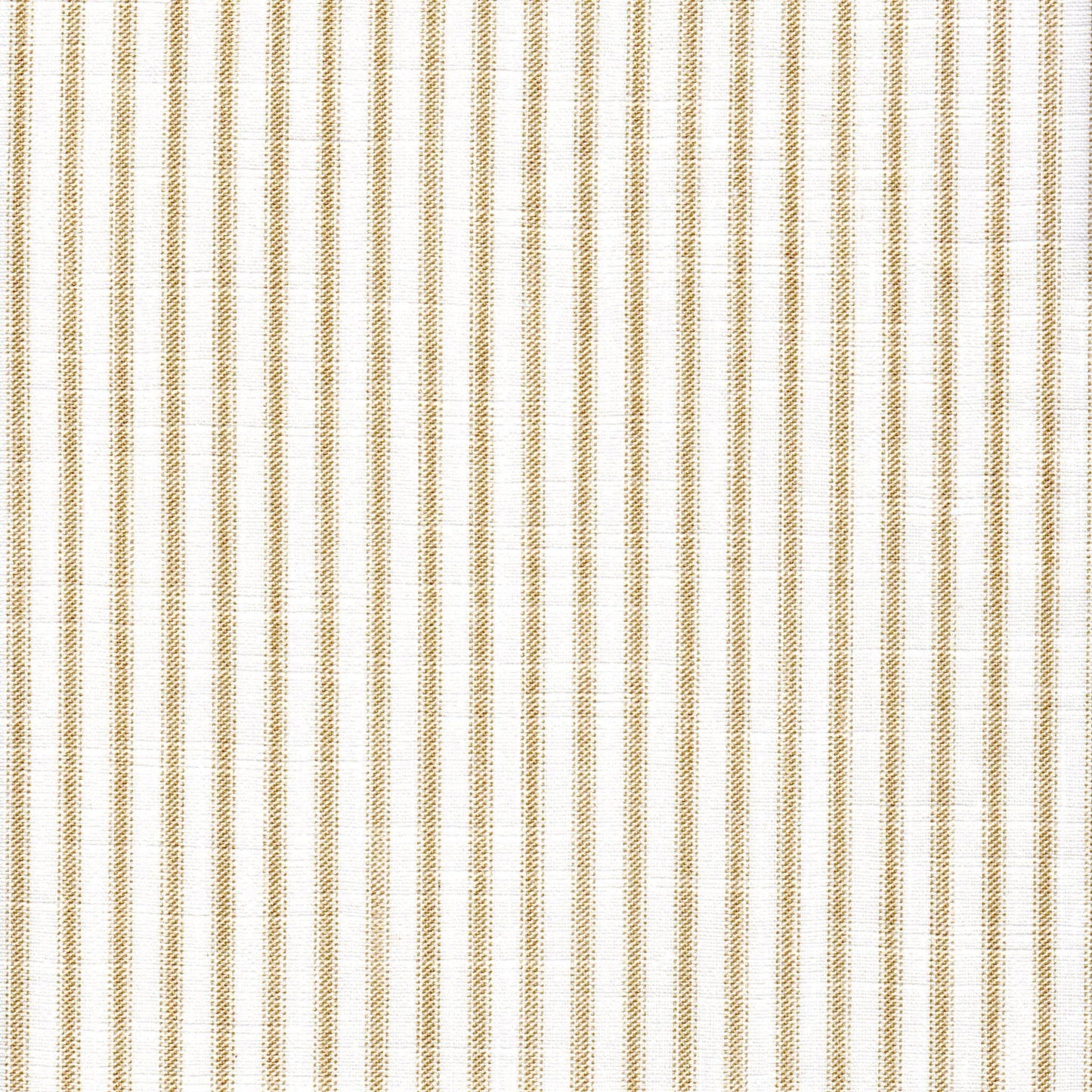 Fabric Cut Yardage in Classic Shoreline Tan Ticking Stripe on White