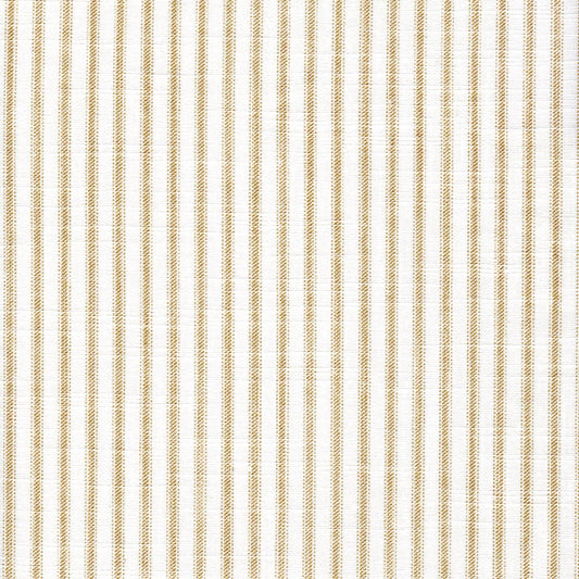 Fabric Cut Yardage in Classic Shoreline Tan Ticking Stripe on White