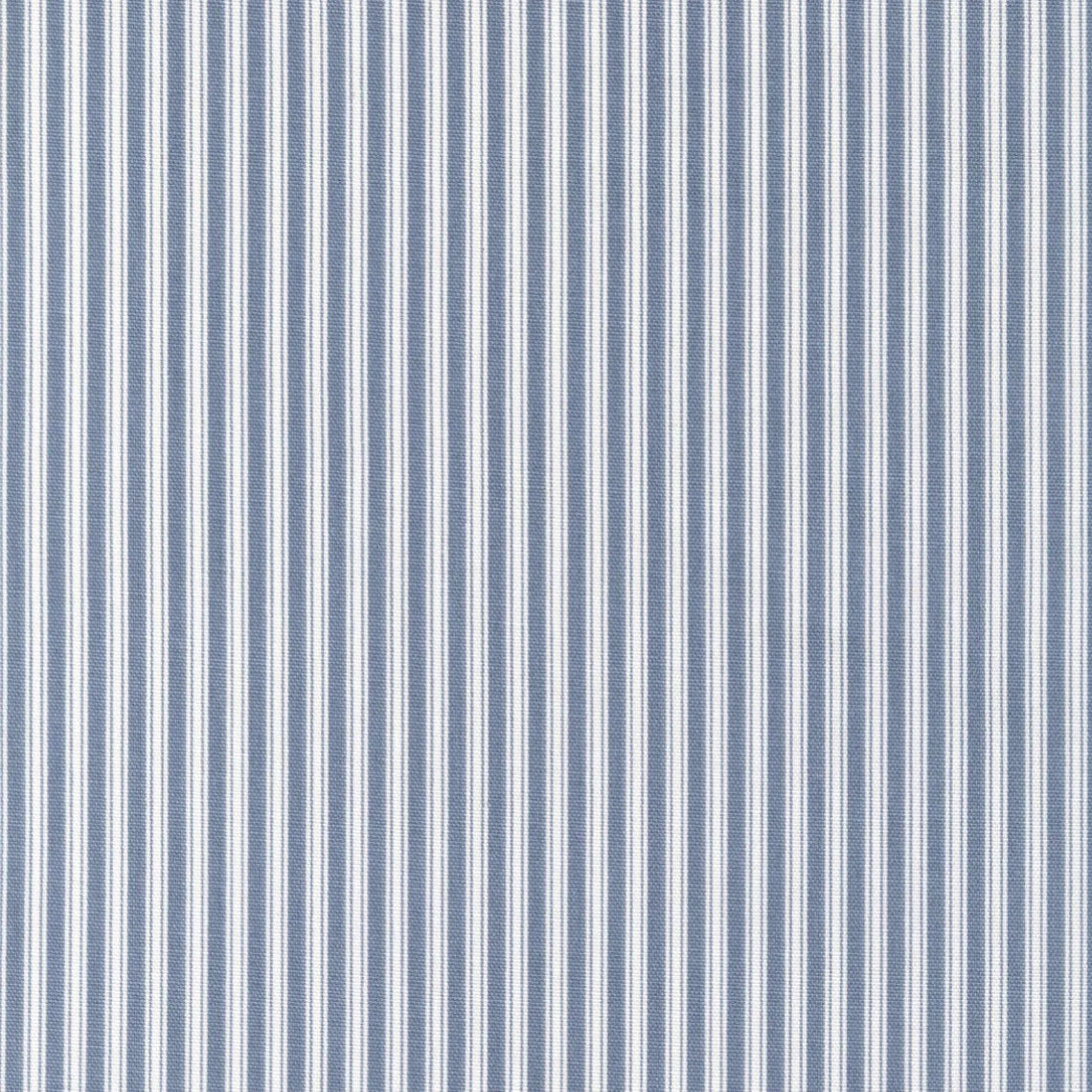 Gathered Bedskirt in Polo Sail Blue Stripe on White