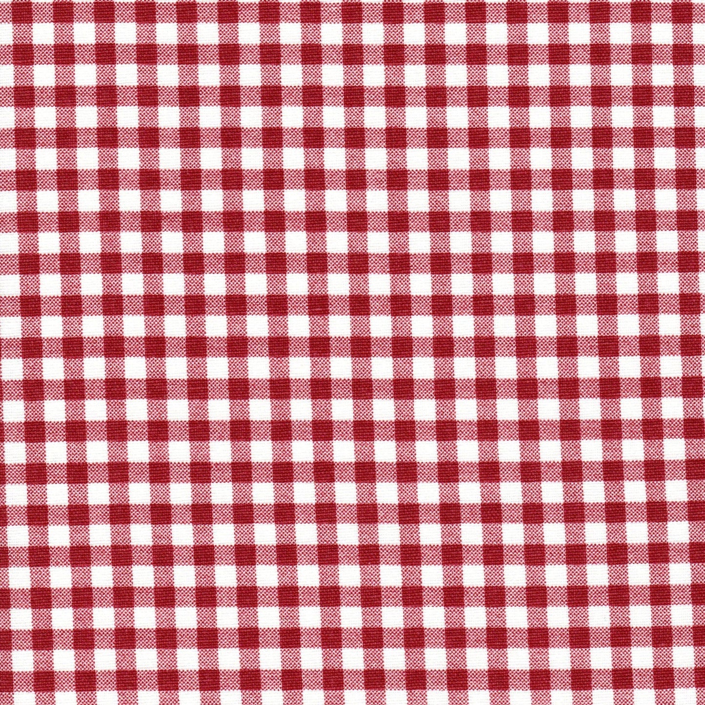 Gathered Bedskirt in Premier Gingham Check Pompeian Dark Red on White
