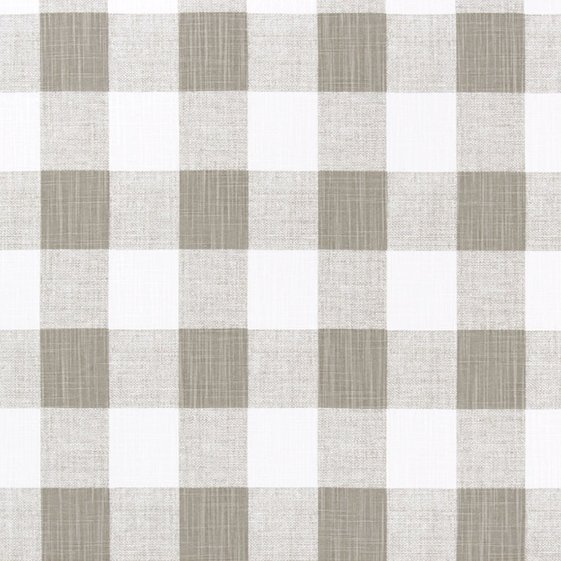 Gathered Bedskirt in Anderson Ecru Grey Buffalo Check Plaid