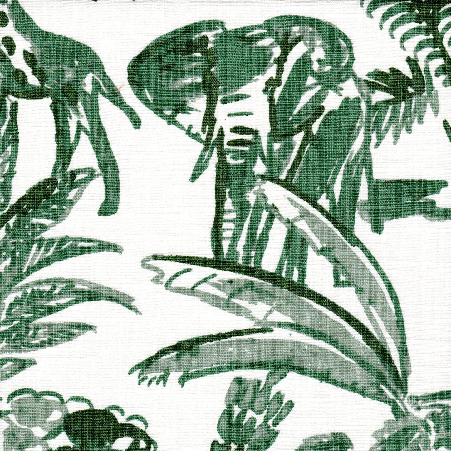 Fabric Cut Yardage in Meru Fairway Green Safari Animal Toile