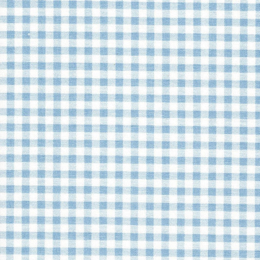 Fabric Cut Yardage in Weathered Blue Premier Gingham Check on White