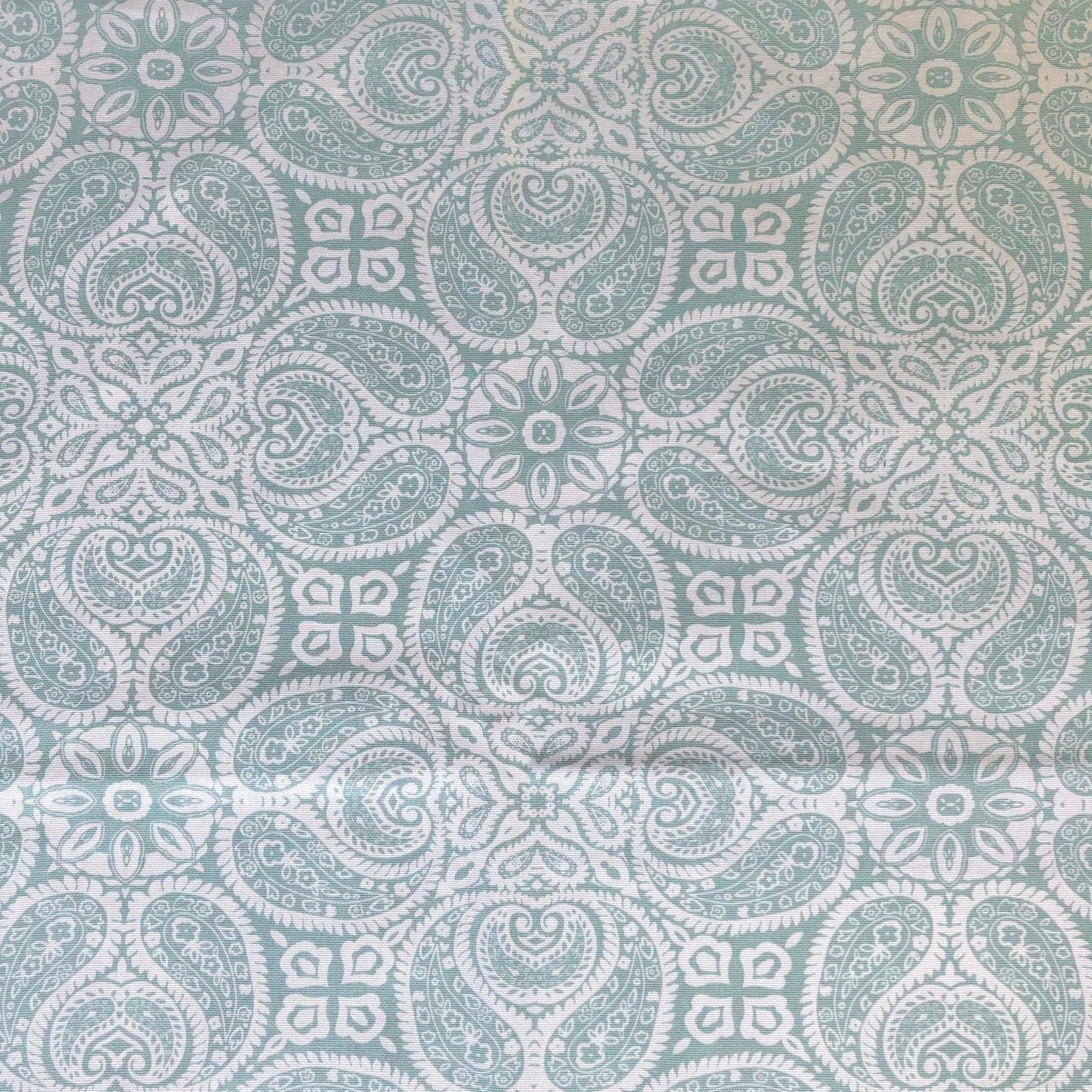 Fabric Cut Yardage in Tibi Spa Green Geometric Paisley