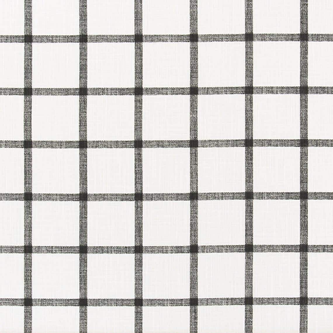 Fabric Cut Yardage in Aaron Ink Black Windowpane Plaid