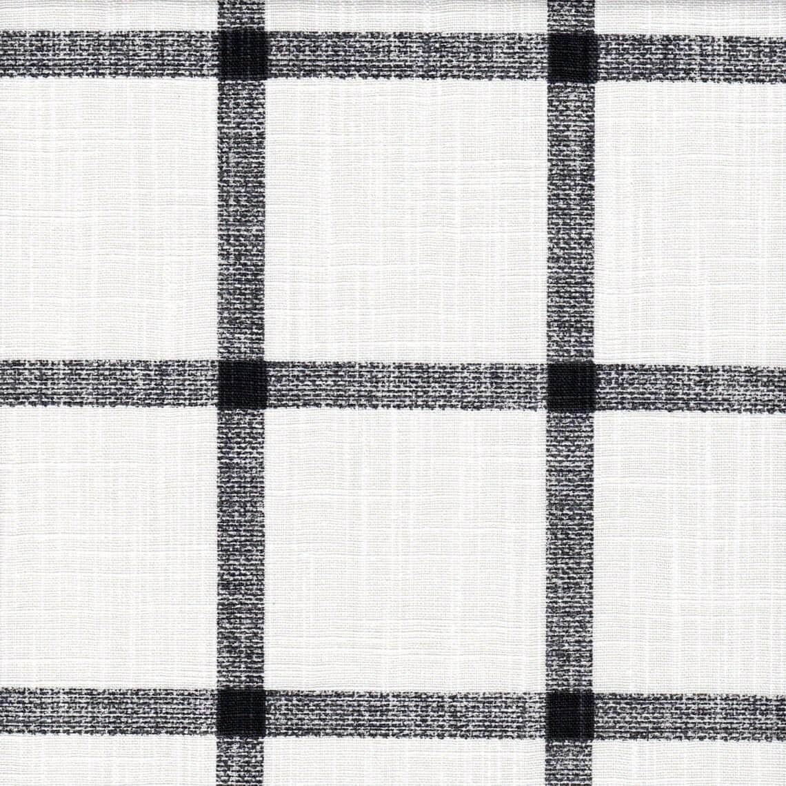Fabric Cut Yardage in Aaron Ink Black Windowpane Plaid