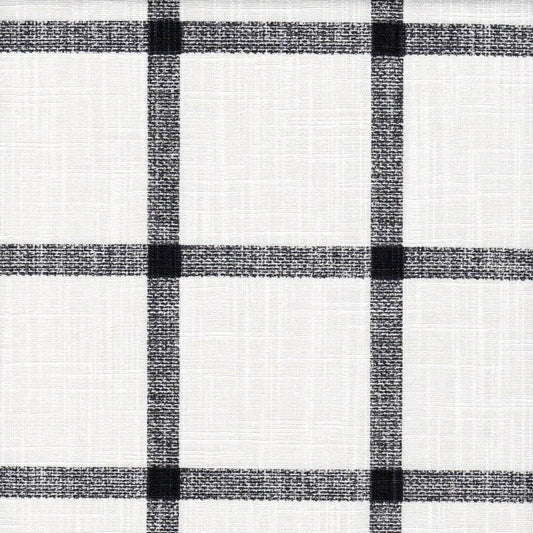 Fabric Cut Yardage in Aaron Ink Black Windowpane Plaid