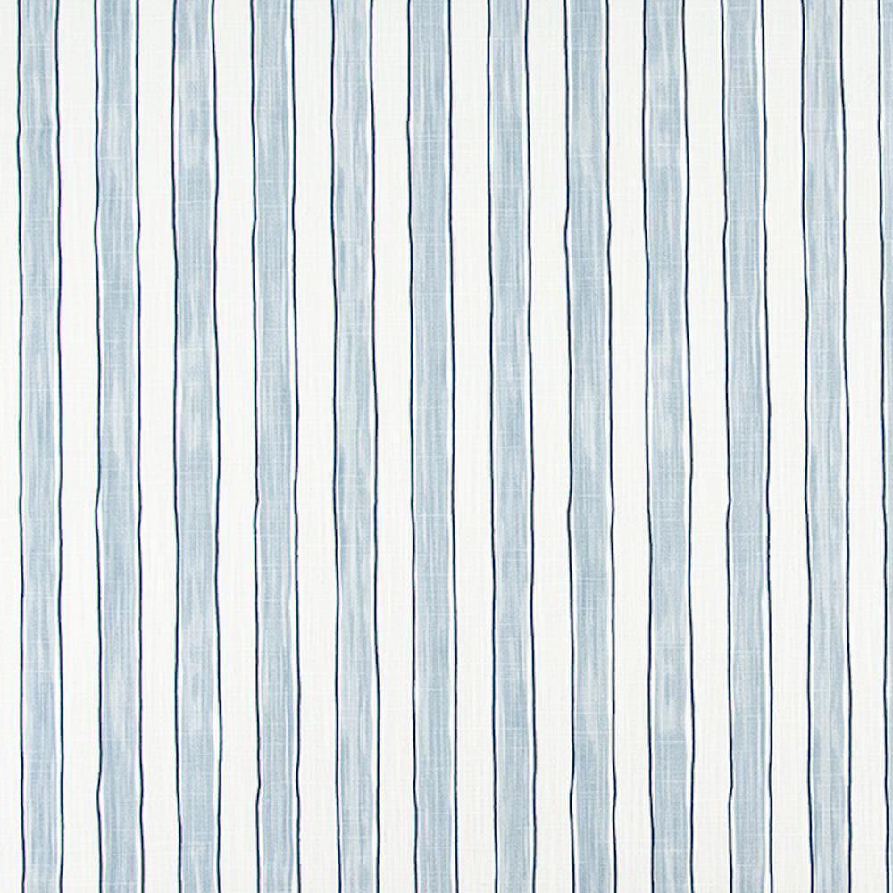 Fabric Cut Yardage in Brush Stripes Mist Blue Stripe Slub Canvas