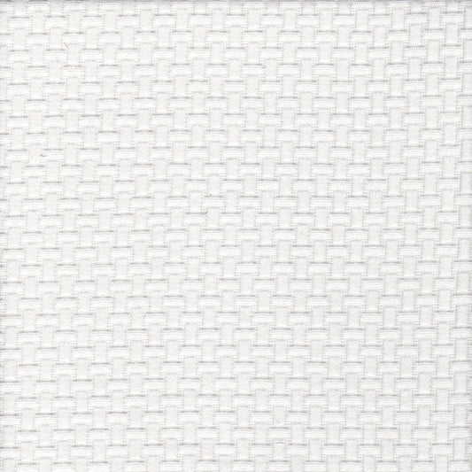 Fabric Cut Yardage in Basketry Antique White Basket Weave Matelasse - Small Scale