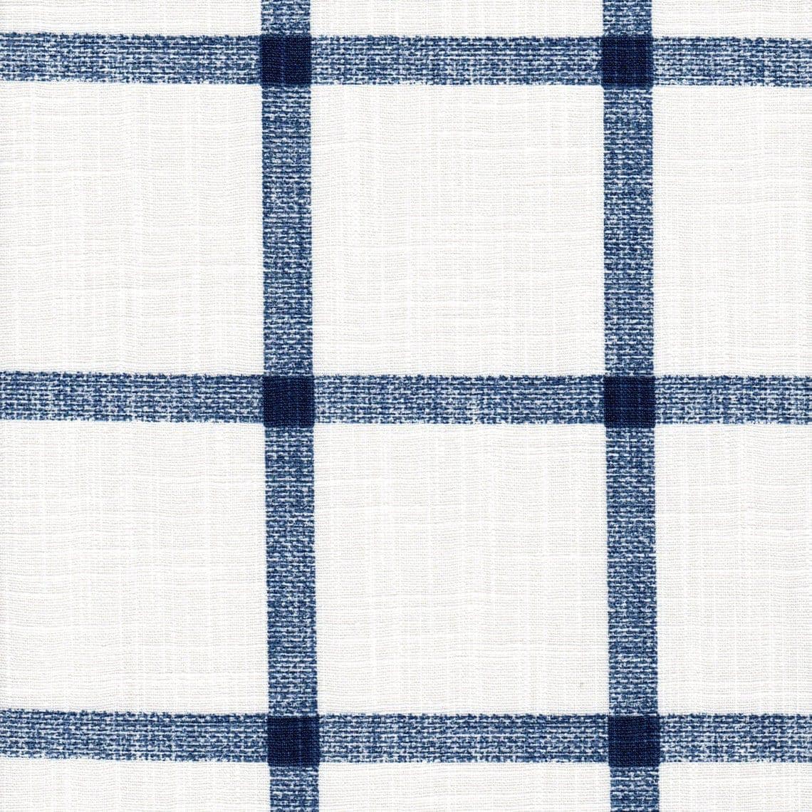 Fabric Cut Yardage in Aaron Italian Denim Blue Windowpane Plaid