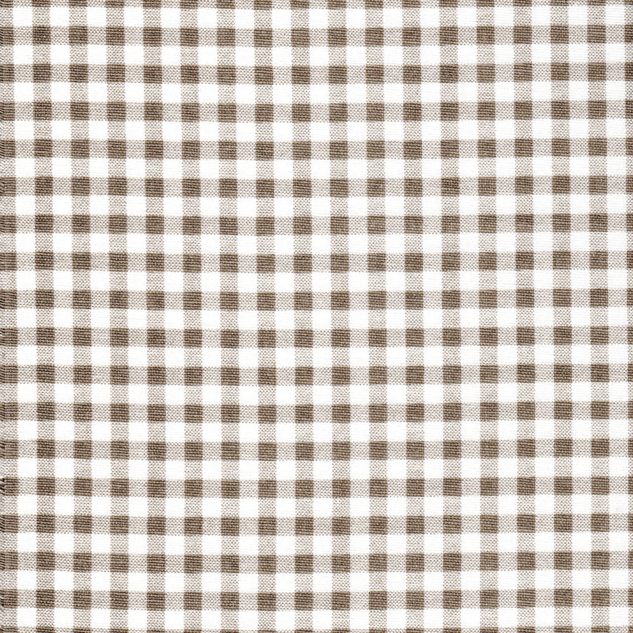 Gathered Bedskirt in Ecru Premier Gingham Check on White