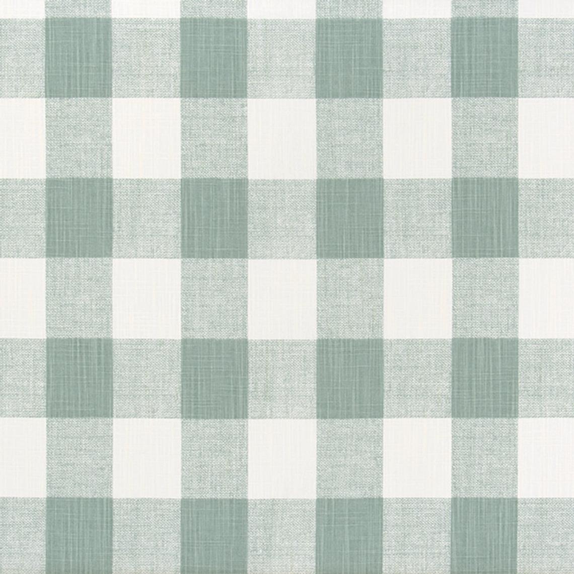 Gathered Bedskirt in  Anderson Waterbury Spa Green Buffalo Check Plaid