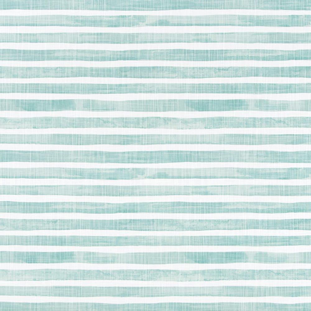 Fabric Cut Yardage in Nelson Cancun Blue Horizontal Watercolor Stripe